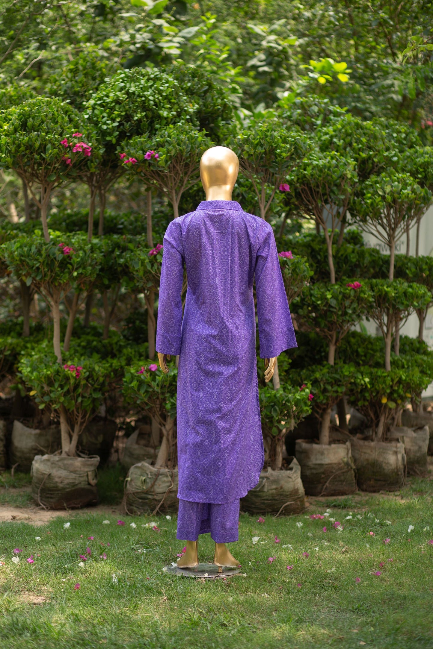 Lilac Tunic 2 Piece Lawn Suit