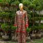 Red Orient 2 Piece Lawn Suit