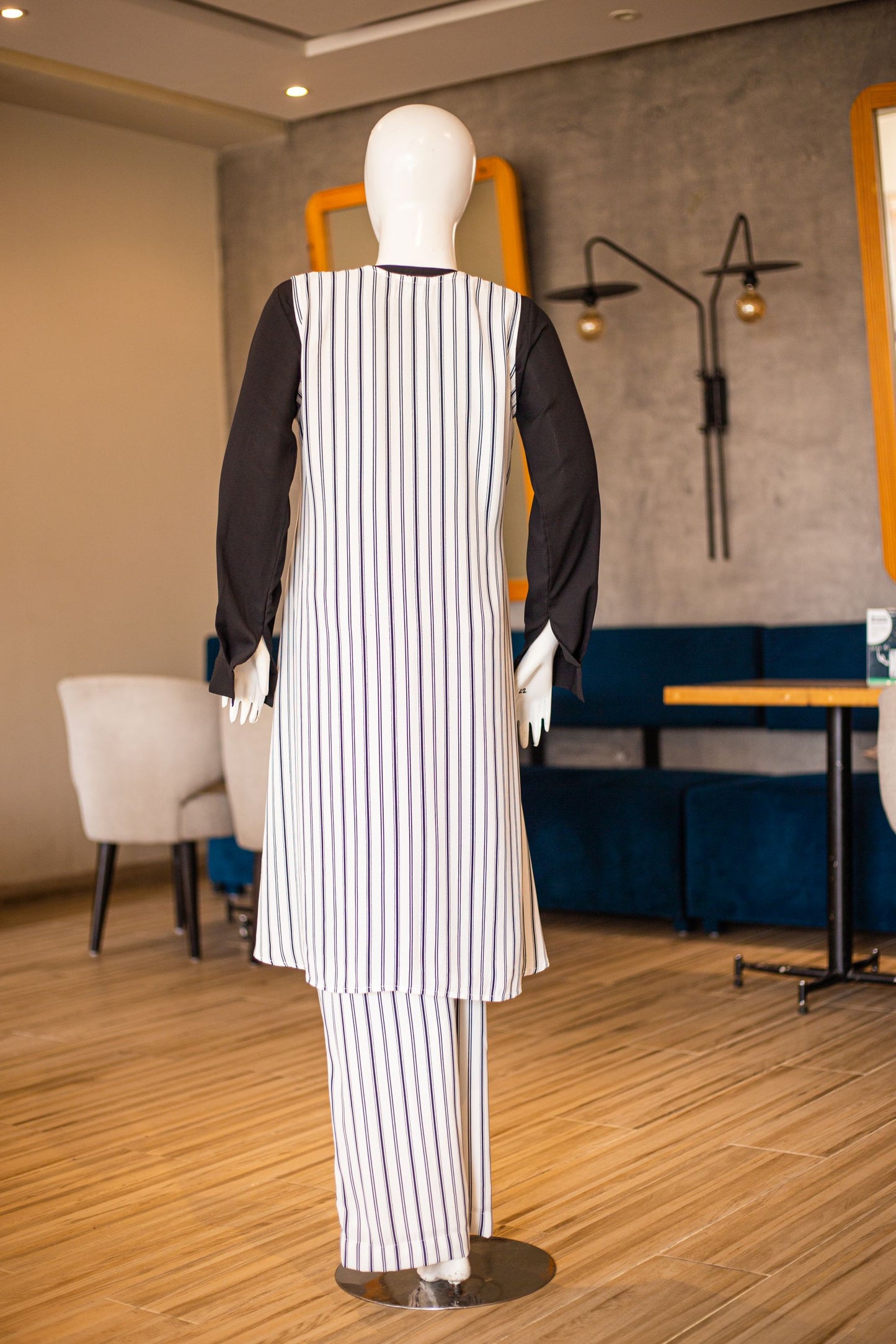 Pinstripe Vest Suit 3 Piece